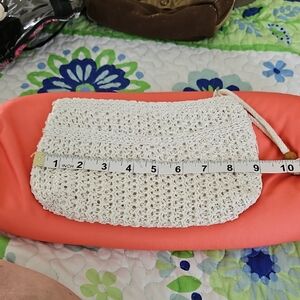 White Crochet Clutch Bag